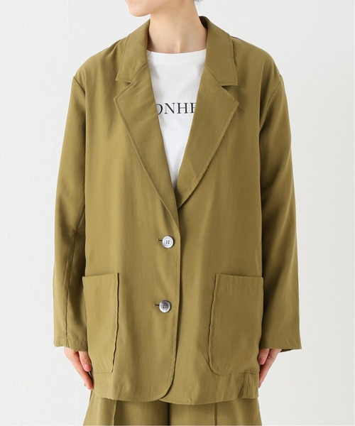 JOINT WORKS（ジョイントワークス）の「J-シングルオーバーサイズテーラードジャケット（テーラードジャケット・レディース・ベージュ/カーキ・FREE）」の6枚目の写真