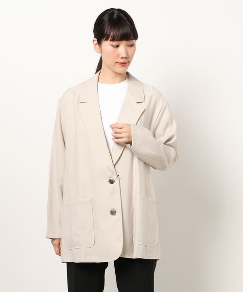 JOINT WORKS（ジョイントワークス）の「J-シングルオーバーサイズテーラードジャケット（テーラードジャケット・レディース・ベージュ/カーキ・FREE）」の21枚目の写真
