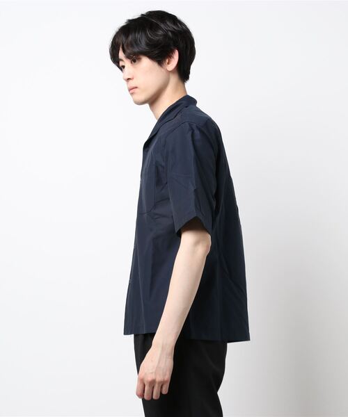 CRAFT STANDARD BOUTIQUE（クラフトスタンダードブティック）の「オーバーサイズシャツ　＊（シャツ/ブラウス・メンズ・ネイビー/ブラウン・LL/M/L）」の4枚目の写真