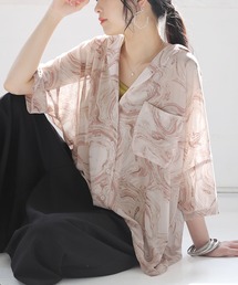 osharewalker | 『シアーマーブルプリントシャツ』(シャツ/ブラウス)