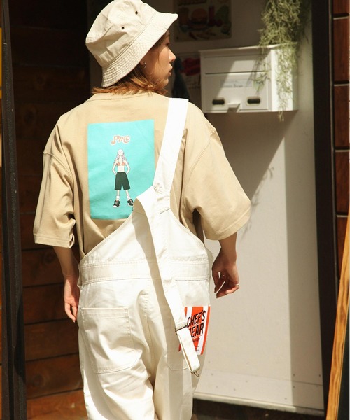 Piko(ピコ)の「【WEB限定】【別注】【PIKO】ビキニ サマーガール イージーケア 高密度ビッグシルエットイラストTシャツ(Tシャツ/カットソー・レディース・グリーン/ブルー/ホワイト/ブラック/ネイビー/ベージュ/ピンク・MEDIUM/LARGE)」の22枚目の写真
