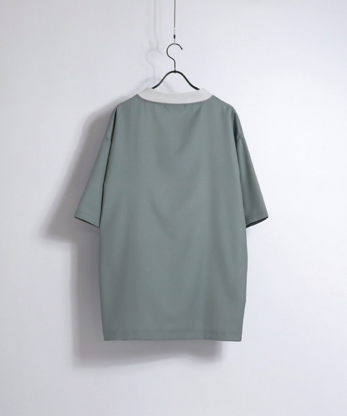 Confirm（コンファーム）の「Confirm / コンファーム Vネックリブプルオーバー（Tシャツ/カットソー・メンズ・ブラック/アイボリー/ミント・M/L）」の9枚目の写真