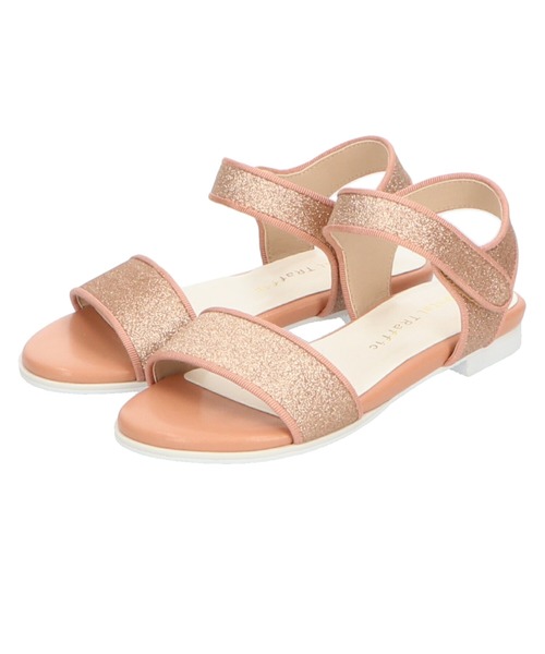 ORiental TRaffic(オリエンタルトラフィック)の「キッズ グリッターサンダル K-121(サンダル・キッズ・ピンク/シルバー/ゴールド・15.0cm/16.0cm/17.0cm/18.0cm/19.0cm/20.0cm)」の9枚目の写真