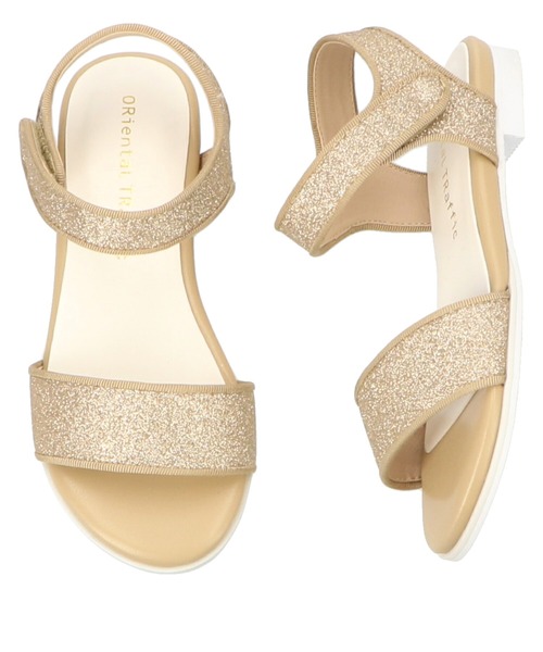 ORiental TRaffic(オリエンタルトラフィック)の「キッズ グリッターサンダル K-121(サンダル・キッズ・ピンク/シルバー/ゴールド・15.0cm/16.0cm/17.0cm/18.0cm/19.0cm/20.0cm)」の8枚目の写真