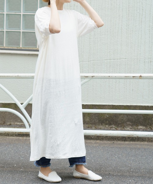 PUAL CE CIN（ピュアルセシン）の「【Du noir】リネン天竺2WAYカーディガン（カーディガン/ボレロ・レディース・オフホワイト/ブラック/グレー・FREE）」の8枚目の写真