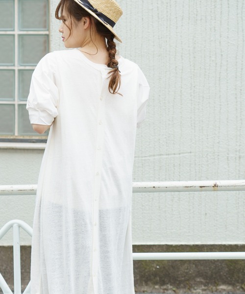 PUAL CE CIN（ピュアルセシン）の「【Du noir】リネン天竺2WAYカーディガン（カーディガン/ボレロ・レディース・オフホワイト/ブラック/グレー・FREE）」の16枚目の写真