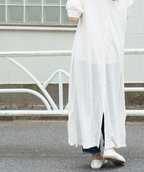 PUAL CE CIN（ピュアルセシン）の「【Du noir】リネン天竺2WAYカーディガン（カーディガン/ボレロ・レディース・オフホワイト/ブラック/グレー・FREE）」の19枚目の写真