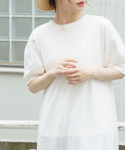 PUAL CE CIN（ピュアルセシン）の「【Du noir】リネン天竺2WAYカーディガン（カーディガン/ボレロ・レディース・オフホワイト/ブラック/グレー・FREE）」の14枚目の写真