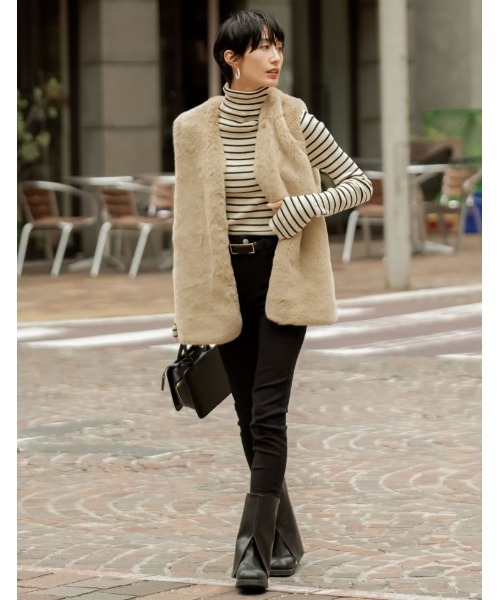 Re:EDIT（リエディ）の「2WAYモノグラムスクエアハンドバッグ（ショルダーバッグ・レディース・ブラック/ベージュ/キャメル/ブラウン・FREE）」の19枚目の写真