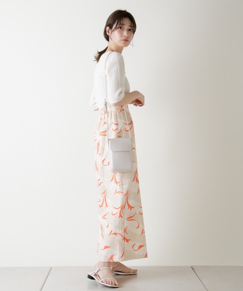 Kastane（カスタネ）の「シアーリブメランジニットTee（ニット/セーター・レディース・オフホワイト/ピンク/イエロー/ブルー・FREE）」の17枚目の写真