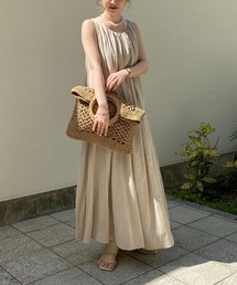 CAPRICIEUX LE'MAGE | テントラインバックリボンワンピース(ワンピース)