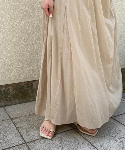 CAPRICIEUX LE'MAGE（カプリシューレマージュ）の「テントラインバックリボンワンピース（ワンピース・レディース・チャコールグレー/ベージュ/ピンク・FREE）」の10枚目の写真