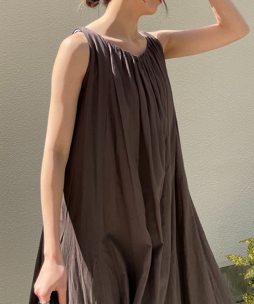 CAPRICIEUX LE'MAGE（カプリシューレマージュ）の「テントラインバックリボンワンピース（ワンピース・レディース・チャコールグレー/ベージュ/ピンク・FREE）」の22枚目の写真