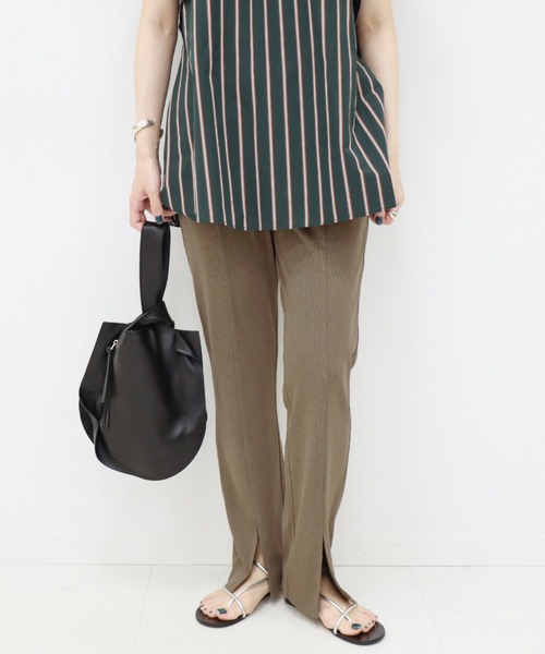 JOURNAL STANDARD（ジャーナルスタンダード）の「ナローテレコパンツ◆（その他パンツ・レディース・ブラック/ブラウン/カーキ・38/36）」の21枚目の写真