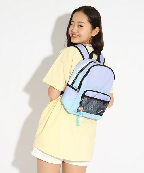 PINK-latte（ピンクラテ）の「◆グラデテープリュック（バックパック/リュック・キッズ・ライトパープル/ブラック/ブルー系6・00）」の9枚目の写真