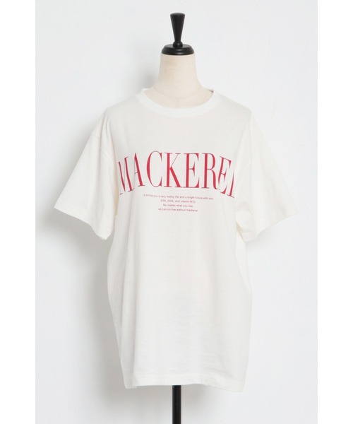 Bonjour Sagan(ボンジュールサガン)の「MACKERELプリントTシャツ(Tシャツ/カットソー・レディース・レッド/ネイビー/ブラック・FREE)」の9枚目の写真