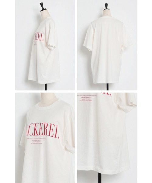 Bonjour Sagan(ボンジュールサガン)の「MACKERELプリントTシャツ(Tシャツ/カットソー・レディース・レッド/ネイビー/ブラック・FREE)」の10枚目の写真