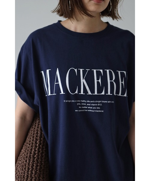 Bonjour Sagan(ボンジュールサガン)の「MACKERELプリントTシャツ(Tシャツ/カットソー・レディース・レッド/ネイビー/ブラック・FREE)」の20枚目の写真