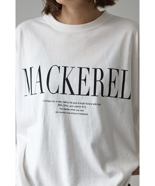 Bonjour Sagan(ボンジュールサガン)の「MACKERELプリントTシャツ(Tシャツ/カットソー・レディース・レッド/ネイビー/ブラック・FREE)」の15枚目の写真
