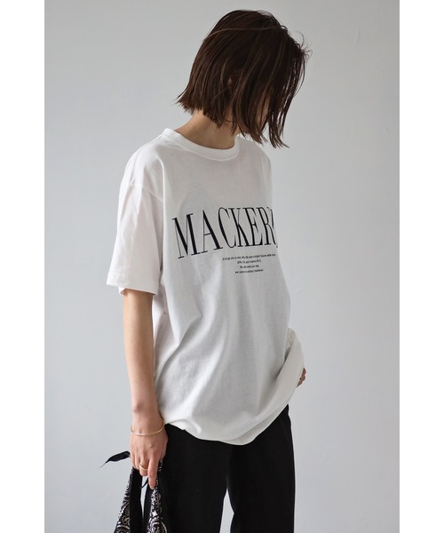 Bonjour Sagan(ボンジュールサガン)の「MACKERELプリントTシャツ(Tシャツ/カットソー・レディース・レッド/ネイビー/ブラック・FREE)」の11枚目の写真