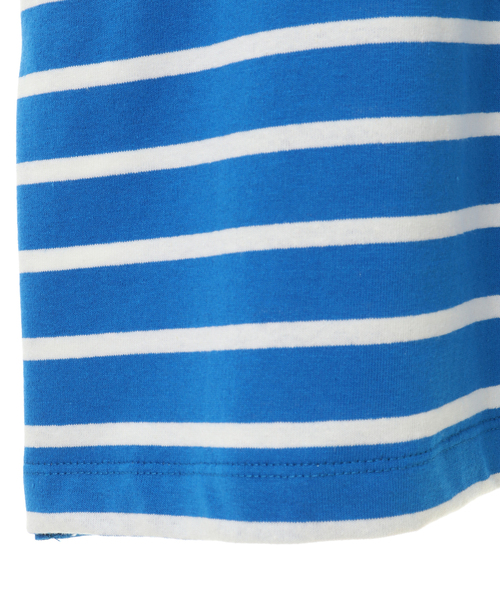 MEN'S MELROSE(メンズメルローズ)の「MASTER FRAME ボートネックボーダーTシャツ(Tシャツ/カットソー・メンズ・ネイビー/ブルー/サックスブルー・2/4/3)」の7枚目の写真