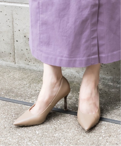 RANDA（ランダ）の「大理石デザインポインテッドトゥパンプス（パンプス・レディース・ブラック/グレイッシュベージュ・24.5/23.5/23/24/22.5/22/25）」の6枚目の写真