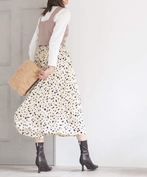 VIVIAN（ヴィヴィアン）の「スクエアトゥバックファスナーストレッチショートブーツ（ブーツ・レディース・ヘザーチャコール/ホワイト系その他5/ブラック系その他2/ブラック系その他3/ブラウン系その他5・LL/S/M/L）」の13枚目の写真