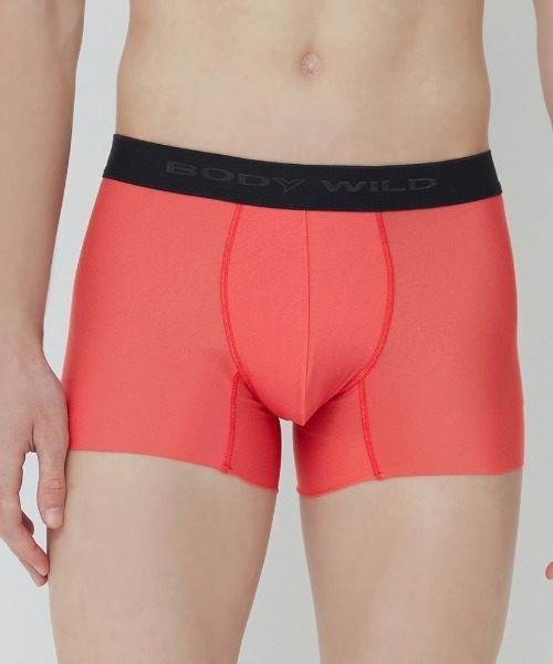 BODY WILD(ボディーワイルド)の「BODY WILD/ボディワイルド ボクサーパンツ 素肌感覚の超軽量&フィット感 前とじ(ボクサーパンツ・メンズ・ブラック/グレイッシュブルー/サーモンピンク/カーキ/エンジ/ブルーグリーン・MEDIUM/LARGE/X-LARGE)」の5枚目の写真
