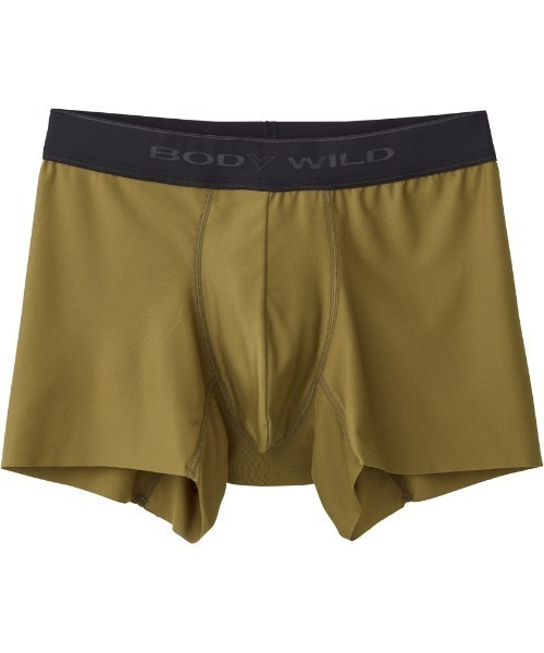 BODY WILD(ボディーワイルド)の「BODY WILD/ボディワイルド ボクサーパンツ 素肌感覚の超軽量&フィット感 前とじ(ボクサーパンツ・メンズ・ブラック/グレイッシュブルー/サーモンピンク/カーキ/エンジ/ブルーグリーン・MEDIUM/LARGE/X-LARGE)」の7枚目の写真