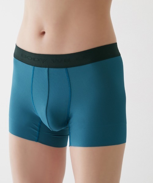 BODY WILD(ボディーワイルド)の「BODY WILD/ボディワイルド ボクサーパンツ 素肌感覚の超軽量&フィット感 前とじ(ボクサーパンツ・メンズ・ブラック/グレイッシュブルー/サーモンピンク/カーキ/エンジ/ブルーグリーン・MEDIUM/LARGE/X-LARGE)」の10枚目の写真