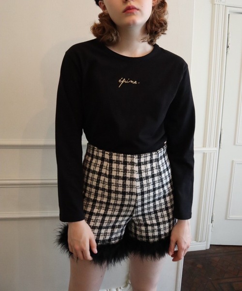 épine♡embroidery gold logo long tee epine（エピヌ）の「epine embroidery gold logo long tee（Tシャツ