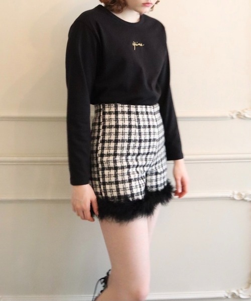 épine♡embroidery gold logo long tee epine（エピヌ）の「epine embroidery gold logo long tee（Tシャツ