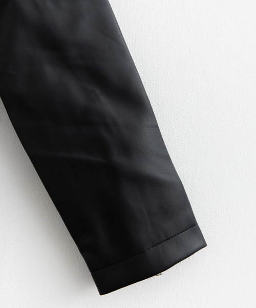 Rocky Monroe(ロッキーモンロー)の「ダブルライダースフェイクレザージャケット(ライダースジャケット・メンズ・ブラック/ネイビー・M/LL/L)」の15枚目の写真