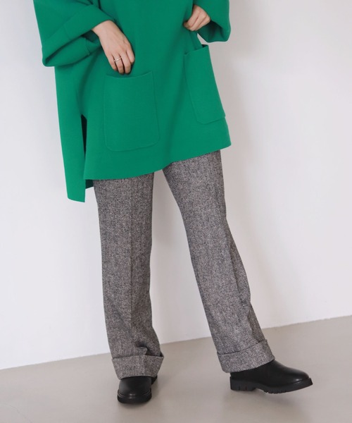 SLOBE citron.（スローブシトロン）の「SLOBE citron. Funny ツイードパンツ【手洗い可能】◆（その他パンツ・レディース・チャコールグレー/グリーン/キャメル・38/36）」の21枚目の写真