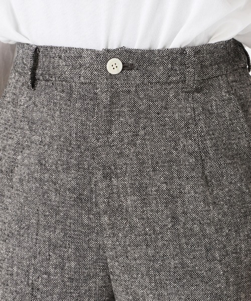 SLOBE citron.（スローブシトロン）の「SLOBE citron. Funny ツイードパンツ【手洗い可能】◆（その他パンツ・レディース・チャコールグレー/グリーン/キャメル・38/36）」の8枚目の写真