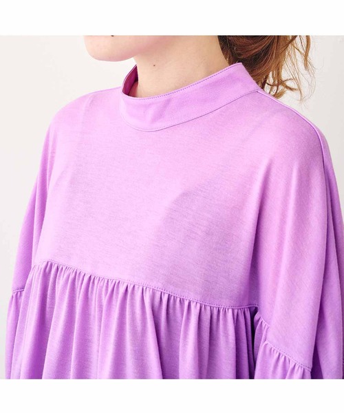 MEDE19F（メデジュウキュウ）の「ＭＥＤＥ１９Ｆ　カットソーギャザートップス（Tシャツ/カットソー・レディース・パープル系その他/ブラウン・MEDIUM/LARGE/XX-LARGE/X-LARGE）」の8枚目の写真