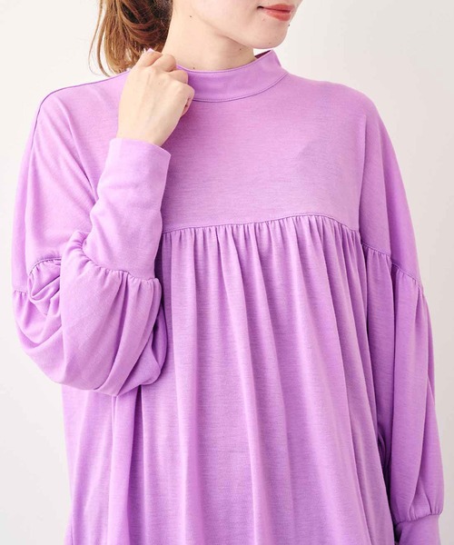 MEDE19F（メデジュウキュウ）の「ＭＥＤＥ１９Ｆ　カットソーギャザートップス（Tシャツ/カットソー・レディース・パープル系その他/ブラウン・MEDIUM/LARGE/XX-LARGE/X-LARGE）」の4枚目の写真