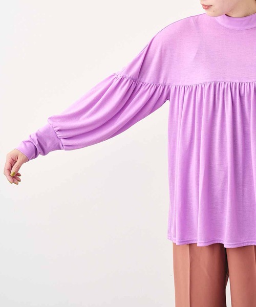 MEDE19F（メデジュウキュウ）の「ＭＥＤＥ１９Ｆ　カットソーギャザートップス（Tシャツ/カットソー・レディース・パープル系その他/ブラウン・MEDIUM/LARGE/XX-LARGE/X-LARGE）」の10枚目の写真