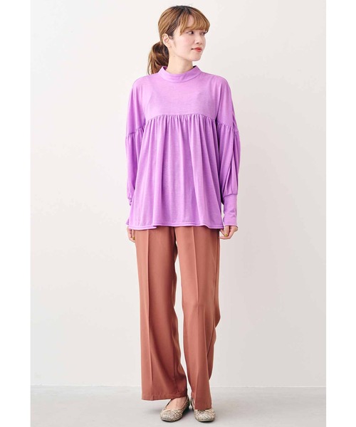 MEDE19F（メデジュウキュウ）の「ＭＥＤＥ１９Ｆ　カットソーギャザートップス（Tシャツ/カットソー・レディース・パープル系その他/ブラウン・MEDIUM/LARGE/XX-LARGE/X-LARGE）」の13枚目の写真
