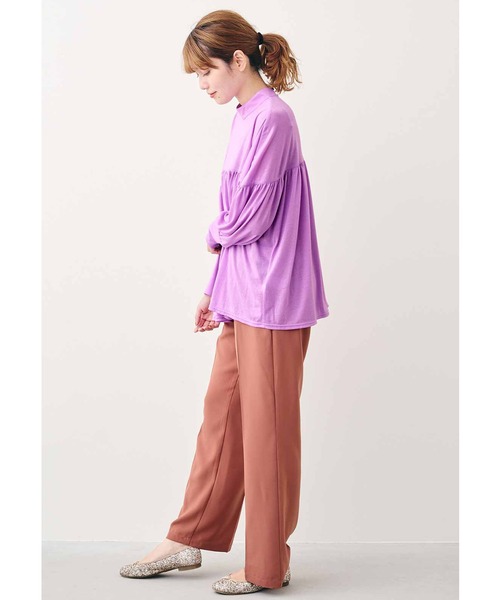 MEDE19F（メデジュウキュウ）の「ＭＥＤＥ１９Ｆ　カットソーギャザートップス（Tシャツ/カットソー・レディース・パープル系その他/ブラウン・MEDIUM/LARGE/XX-LARGE/X-LARGE）」の17枚目の写真