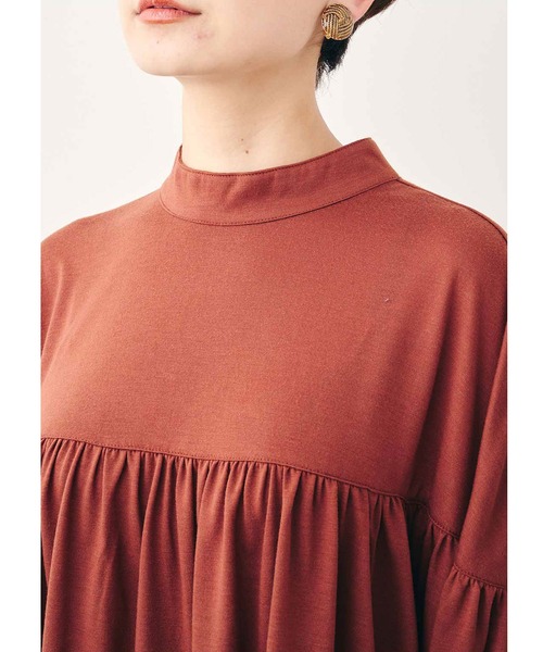 MEDE19F（メデジュウキュウ）の「ＭＥＤＥ１９Ｆ　カットソーギャザートップス（Tシャツ/カットソー・レディース・パープル系その他/ブラウン・MEDIUM/LARGE/XX-LARGE/X-LARGE）」の9枚目の写真