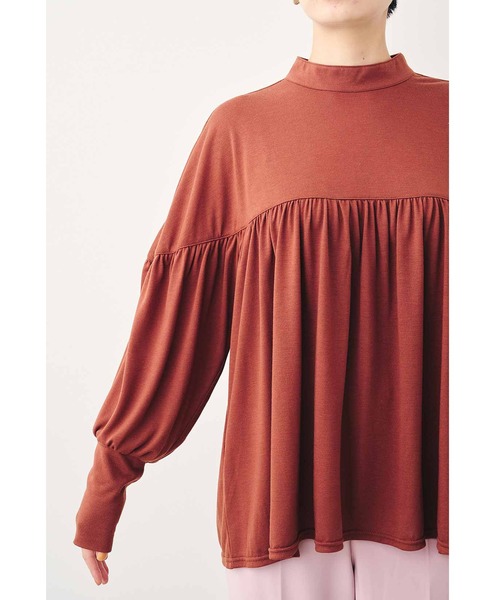 MEDE19F（メデジュウキュウ）の「ＭＥＤＥ１９Ｆ　カットソーギャザートップス（Tシャツ/カットソー・レディース・パープル系その他/ブラウン・MEDIUM/LARGE/XX-LARGE/X-LARGE）」の11枚目の写真