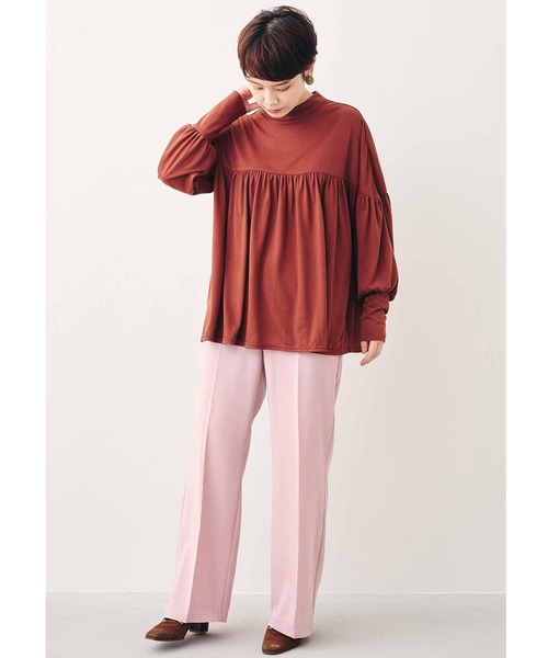MEDE19F（メデジュウキュウ）の「ＭＥＤＥ１９Ｆ　カットソーギャザートップス（Tシャツ/カットソー・レディース・パープル系その他/ブラウン・MEDIUM/LARGE/XX-LARGE/X-LARGE）」の15枚目の写真