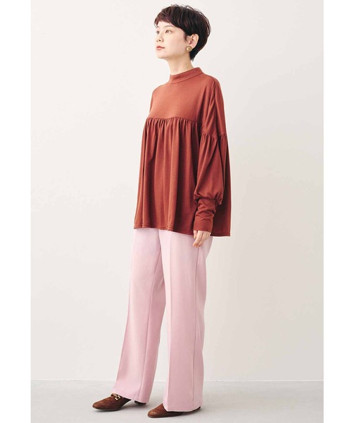 MEDE19F（メデジュウキュウ）の「ＭＥＤＥ１９Ｆ　カットソーギャザートップス（Tシャツ/カットソー・レディース・パープル系その他/ブラウン・MEDIUM/LARGE/XX-LARGE/X-LARGE）」の7枚目の写真