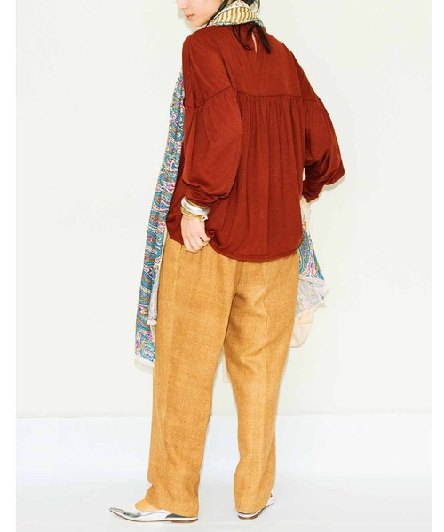 MEDE19F（メデジュウキュウ）の「ＭＥＤＥ１９Ｆ　カットソーギャザートップス（Tシャツ/カットソー・レディース・パープル系その他/ブラウン・MEDIUM/LARGE/XX-LARGE/X-LARGE）」の19枚目の写真