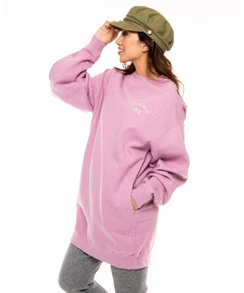 BILLABONG(ビラボン)の「BILLABONG レディース 【COASTAL LOVE LETTERS】 ARCH SURF SWEAT ONE スウェットワンピース 【2021年秋冬モデル】/ビラボンスウェット裏起毛ワンピース(ワンピース・レディース・ブラック/オフホワイト/ピンク系その他・MEDIUM/LARGE)」の15枚目の写真