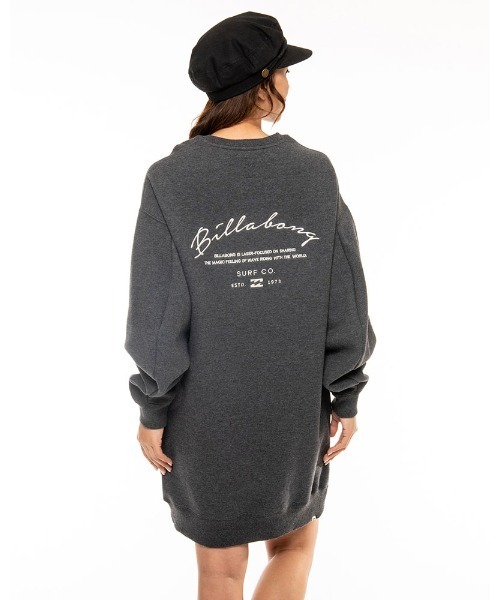 BILLABONG(ビラボン)の「BILLABONG レディース 【COASTAL LOVE LETTERS】 ARCH SURF SWEAT ONE スウェットワンピース 【2021年秋冬モデル】/ビラボンスウェット裏起毛ワンピース(ワンピース・レディース・ブラック/オフホワイト/ピンク系その他・MEDIUM/LARGE)」の12枚目の写真