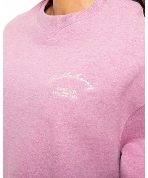 BILLABONG(ビラボン)の「BILLABONG レディース 【COASTAL LOVE LETTERS】 ARCH SURF SWEAT ONE スウェットワンピース 【2021年秋冬モデル】/ビラボンスウェット裏起毛ワンピース(ワンピース・レディース・ブラック/オフホワイト/ピンク系その他・MEDIUM/LARGE)」の4枚目の写真