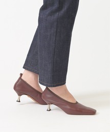 LE TALON | TAEKO HIGASHIHARA×GRISE 5.5レザーギャザーパンプス◆(パンプス)