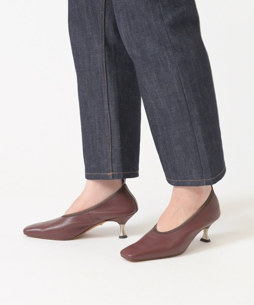 LE TALON（ルタロン）の「TAEKO HIGASHIHARA×GRISE 5.5レザーギャザーパンプス◆（パンプス・レディース・ブラック/アイボリー/ボルドー・23cm/24cm/22.5cm/24.5cm/23.5cm/25cm/22cm）」の6枚目の写真